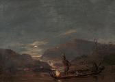 BALCOMBE THOMAS Untitled (aborigines Fishing By Torchlight) BALCOMBE THOMAS Untitled (aborigines Fishing By Torchlight)