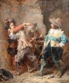 BALDERO Giorgio Tavern Dispute Between Two Cavaliers BALDERO Giorgio Tavern Dispute Between Two Cavaliers