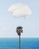 BALDESSARI John Brain/cloud (with Seascape And Palm Tree). BALDESSARI John Brain/cloud (with Seascape And Palm Tree).