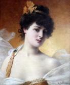 BALLAVOINE Jules Frederic A Young Beauty BALLAVOINE Jules Frederic A Young Beauty