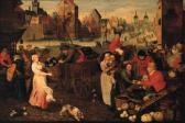 BALTEN Pieter A Vegetable Market On A Quay In A Town BALTEN Pieter A Vegetable Market On A Quay In A Town