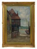 BANCROFT Elias Mollineaux A Whitby Street, Towards The Harbour BANCROFT Elias Mollineaux A Whitby Street, Towards The Harbour