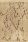 BANDINELLI Baccio Two Nude Men Standing BANDINELLI Baccio Two Nude Men Standing