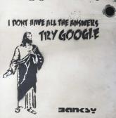 BANKSY Try Google Graffiti/metall BANKSY Try Google Graffiti/metall