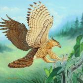 BANTISTA H. Composition With An Eagle Attacking An Iguana BANTISTA H. Composition With An Eagle Attacking An Iguana