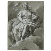 BARATTA Carlo Alberto Juno Seated In The Clouds, A Peacock By Her Side BARATTA Carlo Alberto Juno Seated In The Clouds, A Peacock By Her Side