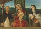 BARBARI NICOLÒ DE' Madonna Col Bambino Tra San Vincenzo Ferrer (?) E Santachiara BARBARI NICOLÒ DE' Madonna Col Bambino Tra San Vincenzo Ferrer (?) E Santachiara