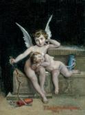 BARBARIN de Thomas Cupido Mit Schlafendem Putto BARBARIN de Thomas Cupido Mit Schlafendem Putto