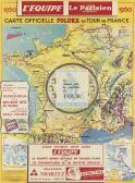 BARBEROUSSE L'équipe Le Parisien Carte Officielle Foldex Du Tour De France BARBEROUSSE L'équipe Le Parisien Carte Officielle Foldex Du Tour De France