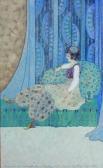 BARBOTEAU Marcelle Jeune Femme Étendue Sur Un Canapé BARBOTEAU Marcelle Jeune Femme Étendue Sur Un Canapé