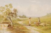BARCLAY JACK Farm Landscape Withfigures BARCLAY JACK Farm Landscape Withfigures