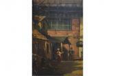 BARENT Heus Figures In A Street Scene BARENT Heus Figures In A Street Scene
