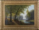 BARGATZKY A Lichter Buchenwald Und Wasserlauf BARGATZKY A Lichter Buchenwald Und Wasserlauf