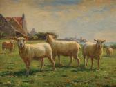 BARILLOT Leon Moutons Aux Pâturages BARILLOT Leon Moutons Aux Pâturages
