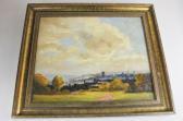 BARKER Adeline Margery Two Landscapes With Path And Trees Foreground BARKER Adeline Margery Two Landscapes With Path And Trees Foreground