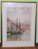 Barker F. Harbour Scene Barker F. Harbour Scene