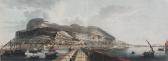 BARKER Henry Aston A View Of Gibraltar Taken By Henry Astonbarker From The Devil's Tongue Battery In 1804 BARKER Henry Aston A View Of Gibraltar Taken By Henry Astonbarker From The Devil's Tongue Battery In 1804