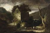 BARKER OF BATH Benjamin A Wooded River Landscape With Drovers And Their Cattle By Awatermill BARKER OF BATH Benjamin A Wooded River Landscape With Drovers And Their Cattle By Awatermill