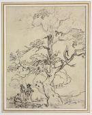 BARKER Thomas Figures By An Oak Tree BARKER Thomas Figures By An Oak Tree