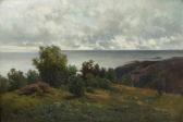 BARLAG Philip A Coastal Scene Under Cloudy Skies BARLAG Philip A Coastal Scene Under Cloudy Skies