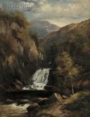BARLAND Adam View Of A Surveyor At The Base Of A Waterfall BARLAND Adam View Of A Surveyor At The Base Of A Waterfall