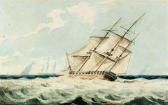 BARLOW Charles Anstruther A Frigate Close By The Wind Upon The Lee-board Tack BARLOW Charles Anstruther A Frigate Close By The Wind Upon The Lee-board Tack