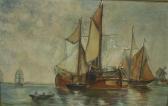 BARNES A.T. Sailing Ships In A Calm BARNES A.T. Sailing Ships In A Calm