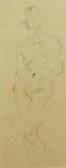 BARNES WILLIAM H Nude Study BARNES WILLIAM H Nude Study