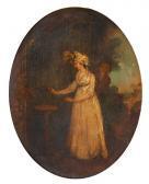 BARNEY Joseph Portrait Of The Artist's Daughter Mary BARNEY Joseph Portrait Of The Artist's Daughter Mary