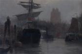 BARNSLEY James Macdonald Harbor Scene BARNSLEY James Macdonald Harbor Scene