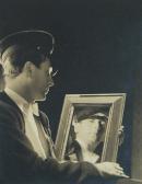 BARON ADLOF DE MEYER Serviceman In Mirror BARON ADLOF DE MEYER Serviceman In Mirror