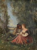 BARON HENRI CHARLES ANTOINE Escena Galante BARON HENRI CHARLES ANTOINE Escena Galante