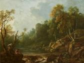 BARRET George I Anglers In The Dargle Valley, County Wicklow BARRET George I Anglers In The Dargle Valley, County Wicklow