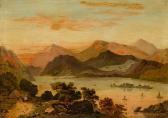 BARRETT A.E Mountainous Lakeland Landscape BARRETT A.E Mountainous Lakeland Landscape