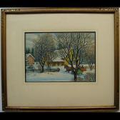 BARRETT HOWARD H. Ontario Farmhouse In Winter BARRETT HOWARD H. Ontario Farmhouse In Winter