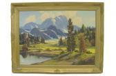 BARRETT Oliver Glen Sierra Mountain Landscape In Spring BARRETT Oliver Glen Sierra Mountain Landscape In Spring