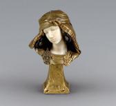 BARRIAS Louis Ernest Cachet, Buste De " Jeune Fille De Bou Saada ". BARRIAS Louis Ernest Cachet, Buste De " Jeune Fille De Bou Saada ".