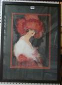 BARRIBAL William H. Lady In A Feathered Headdress BARRIBAL William H. Lady In A Feathered Headdress