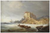 BARRY Francois Pierre Barque De Pêcheurs Par Gros Temps Près De La Côte BARRY Francois Pierre Barque De Pêcheurs Par Gros Temps Près De La Côte