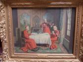 BARTHELEMY Trois Cardinaux Autour D’’une Table BARTHELEMY Trois Cardinaux Autour D’’une Table