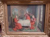 BARTHELEMY Émilien Victor Trois Cardinaux Autour D’’une Table BARTHELEMY Émilien Victor Trois Cardinaux Autour D’’une Table