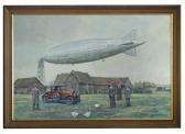 Bartlett Derek F. Prelude To Disaster, The R101 Airship, Moored By Barns And Haystacks, Cardington, Bedfordshire Bartlett Derek F. Prelude To Disaster, The R101 Airship, Moored By Barns And Haystacks, Cardington, Bedfordshire