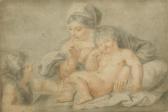 BARTOLOZZI Francesco Madonna And Child With John BARTOLOZZI Francesco Madonna And Child With John