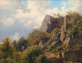 BARTSCH Carl Frederick Bewaldete Felslandschaft BARTSCH Carl Frederick Bewaldete Felslandschaft