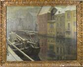 BARTSOEN Albert Vue Du Canal Enneigé À Gand BARTSOEN Albert Vue Du Canal Enneigé À Gand