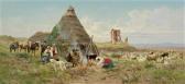 BARUCCI Pietro Shepherds Resting In The Roman Campagna BARUCCI Pietro Shepherds Resting In The Roman Campagna