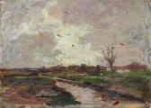 BARZANTI Licinio Paesaggio Con Fiume. BARZANTI Licinio Paesaggio Con Fiume.