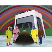 BASIM MAGDY Four Visible Ghosts And An Invisible One Inspecting A Suspicious-looking Dirt Pile BASIM MAGDY Four Visible Ghosts And An Invisible One Inspecting A Suspicious-looking Dirt Pile