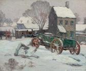BASING Charles Winter Landscape With Wagon BASING Charles Winter Landscape With Wagon