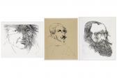 BASKIN Leonard Three Artist's Portraits BASKIN Leonard Three Artist's Portraits